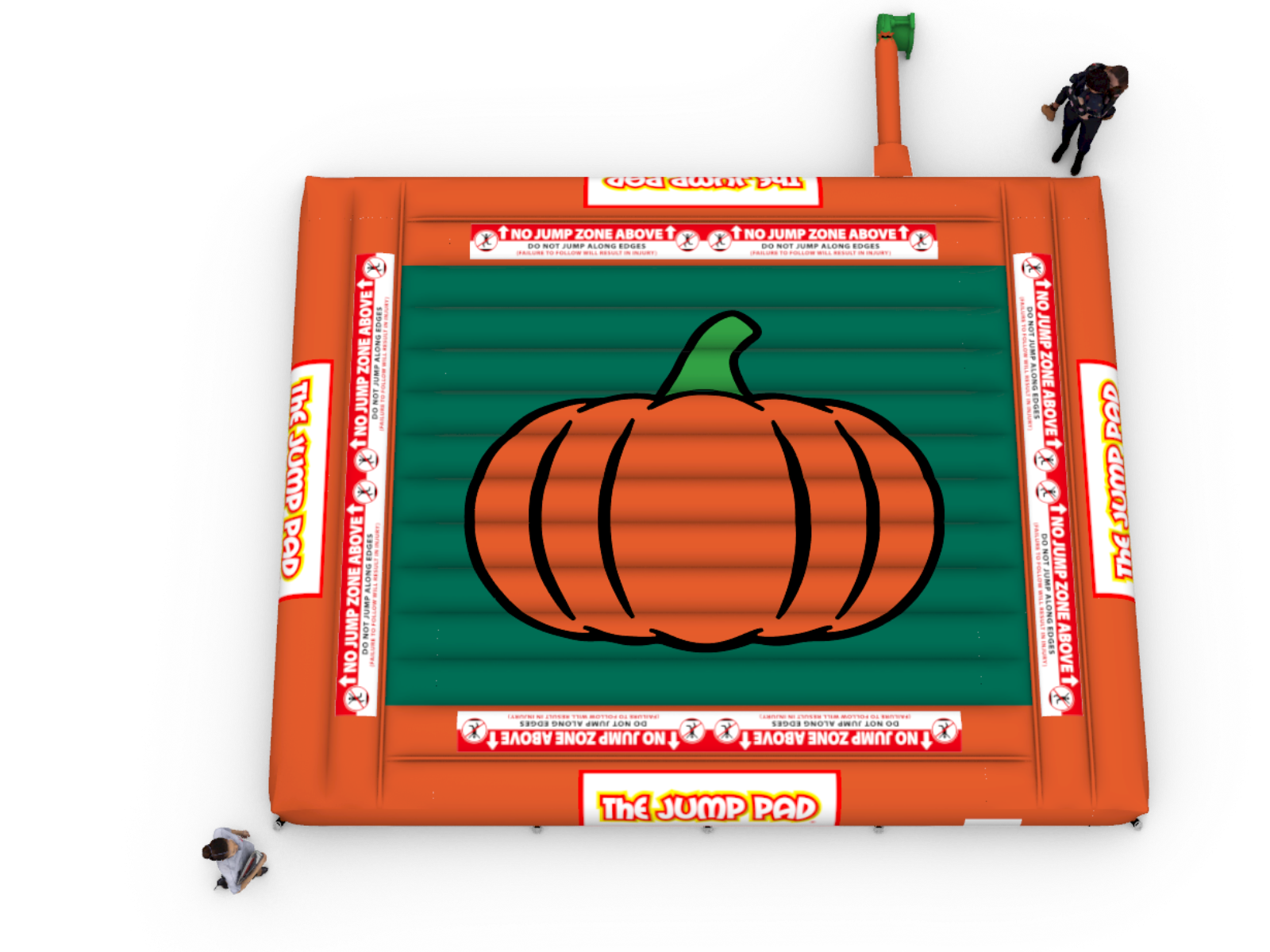 20x25 Original Pumpkin Pad Aerial View | The Jump Pad