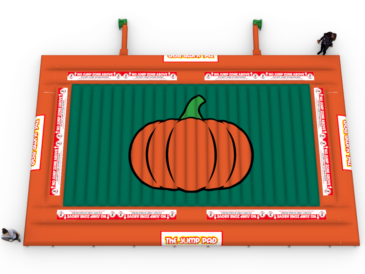 25x40 Original Pumpkin Pad Aerial View | The Jump Pad