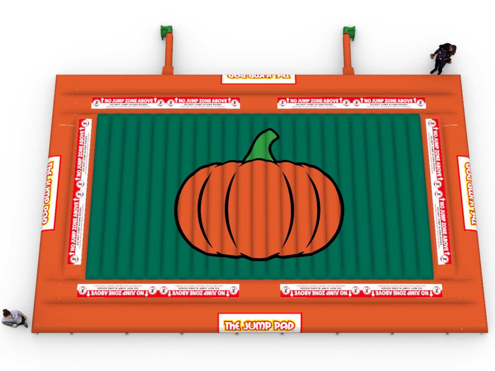 25x40 Original Pumpkin Pad Aerial View | The Jump Pad