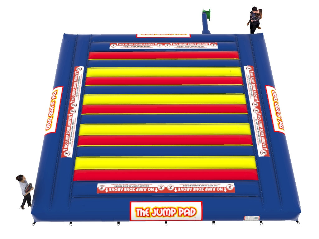 Aerial View of the 30x30 Jump Pad Inflatable Trampoline