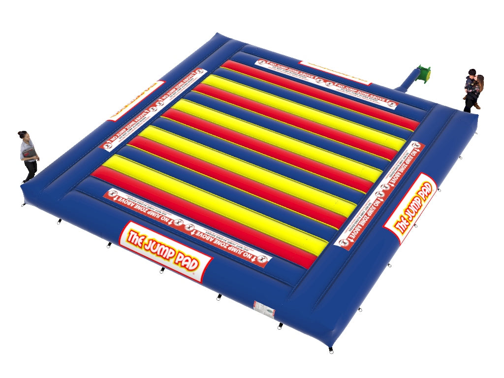 Top-Down View of 30x50 Inflatable Jump Pad Trampoline