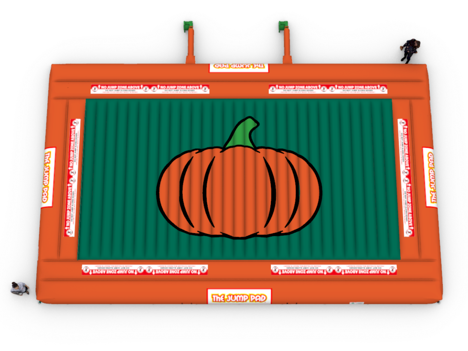 30x50 Original Pumpkin Pad Aerial View | The Jump Pad