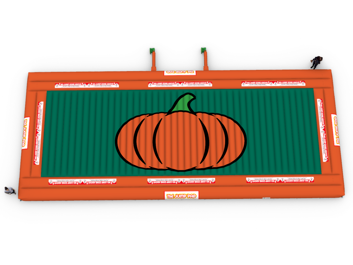 30x70 Original Pumpkin Pad Aerial View | The Jump Pad