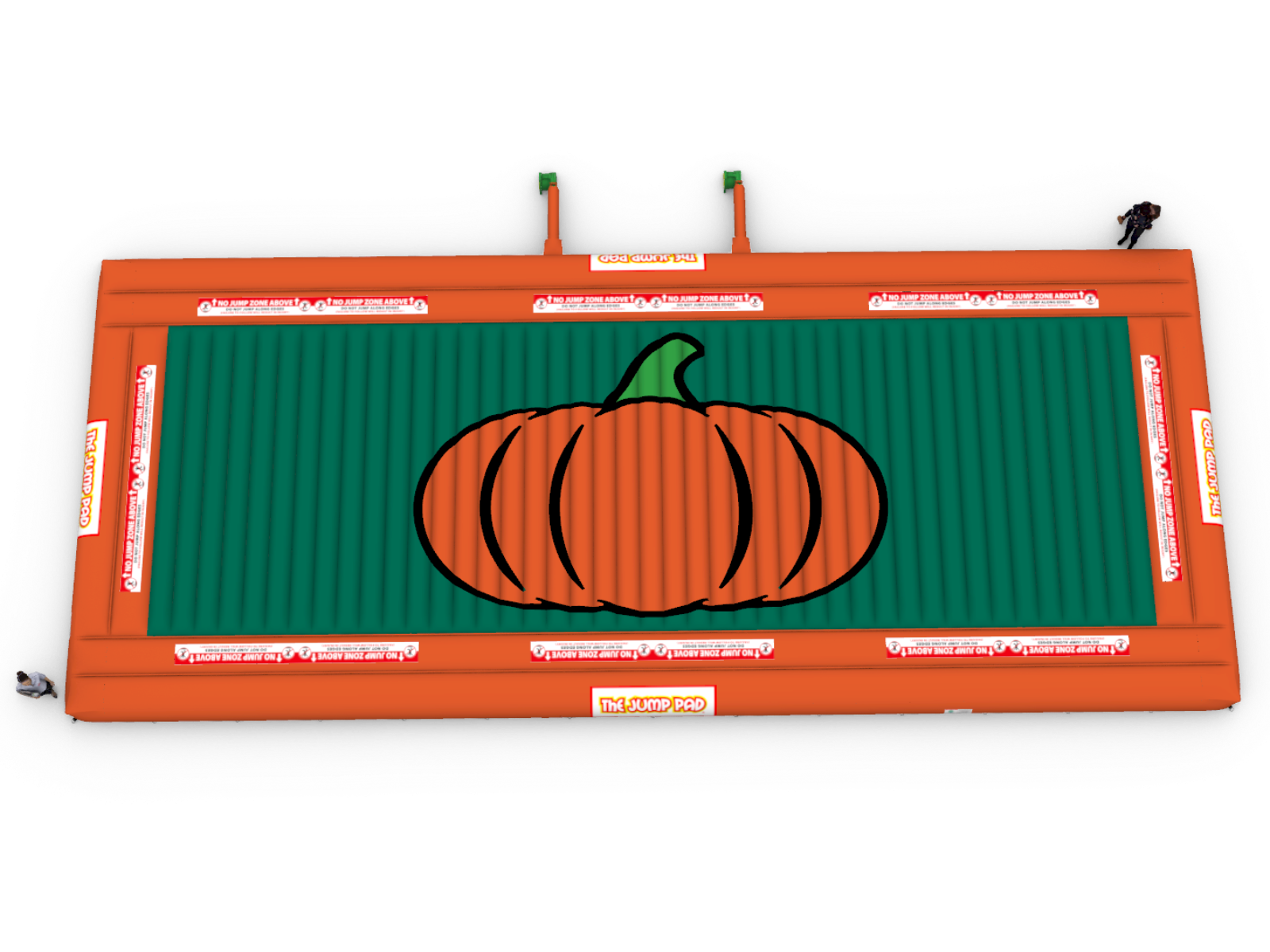 30x70 Original Pumpkin Pad Aerial View | The Jump Pad