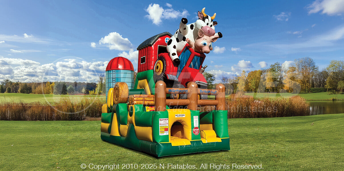Barnyard Breakout 180º Obstacle™  (Single) - The Jump Pad