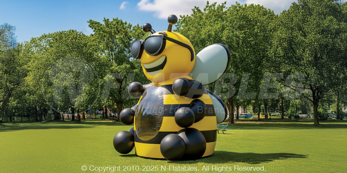 Small Inflatable Bee Bee Bouncer™ (22') | Farm Inflatables | The Jump Pad